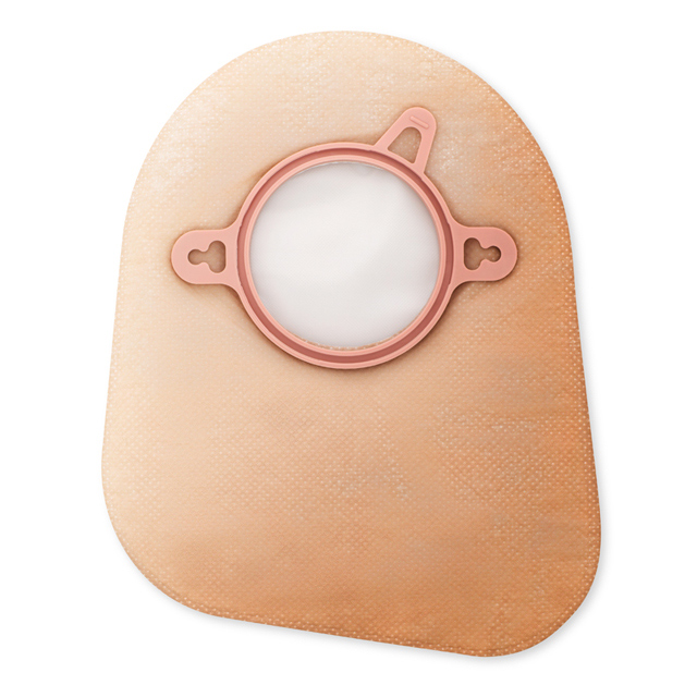 New Image Ostomy Pouch, Filtered, Closed End- 2-Piece, Red Code,  Transparent, 2.25 Flange, 9L - Simply Medical